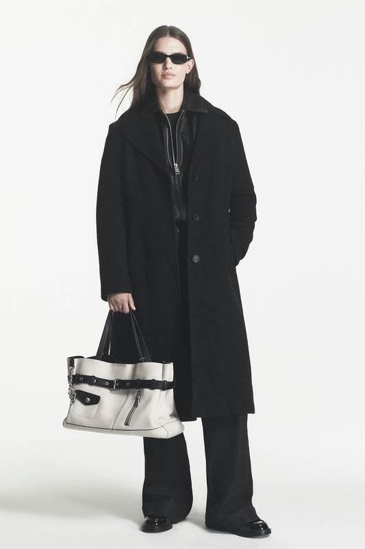 Black Single-Breasted Coat