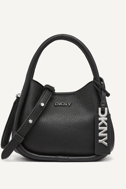 DKNY CAPRI HOBO CROSSBODY BAG BLACK