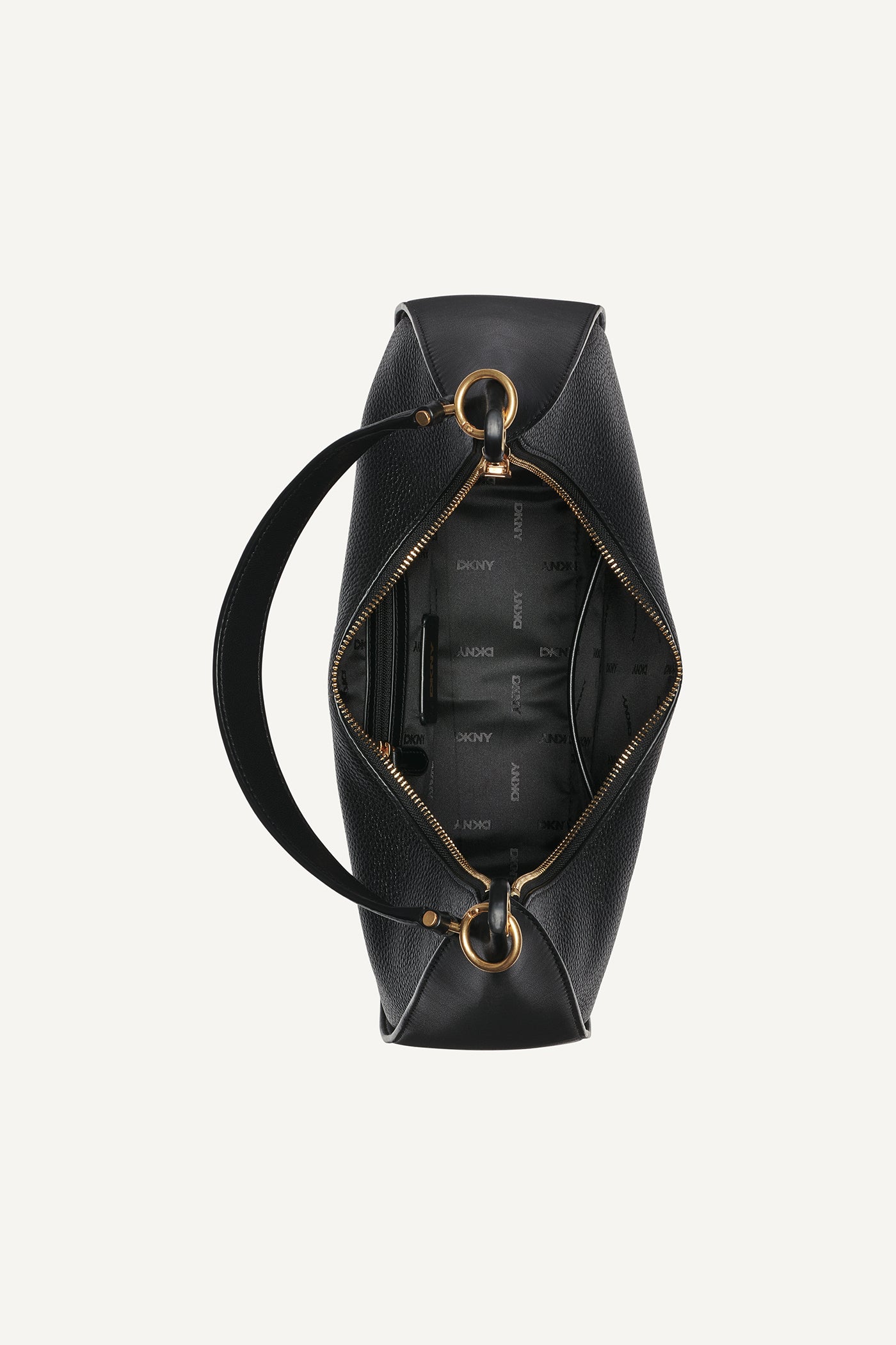 DKNY ABBY MEDIUM HOBO BAG BLACK