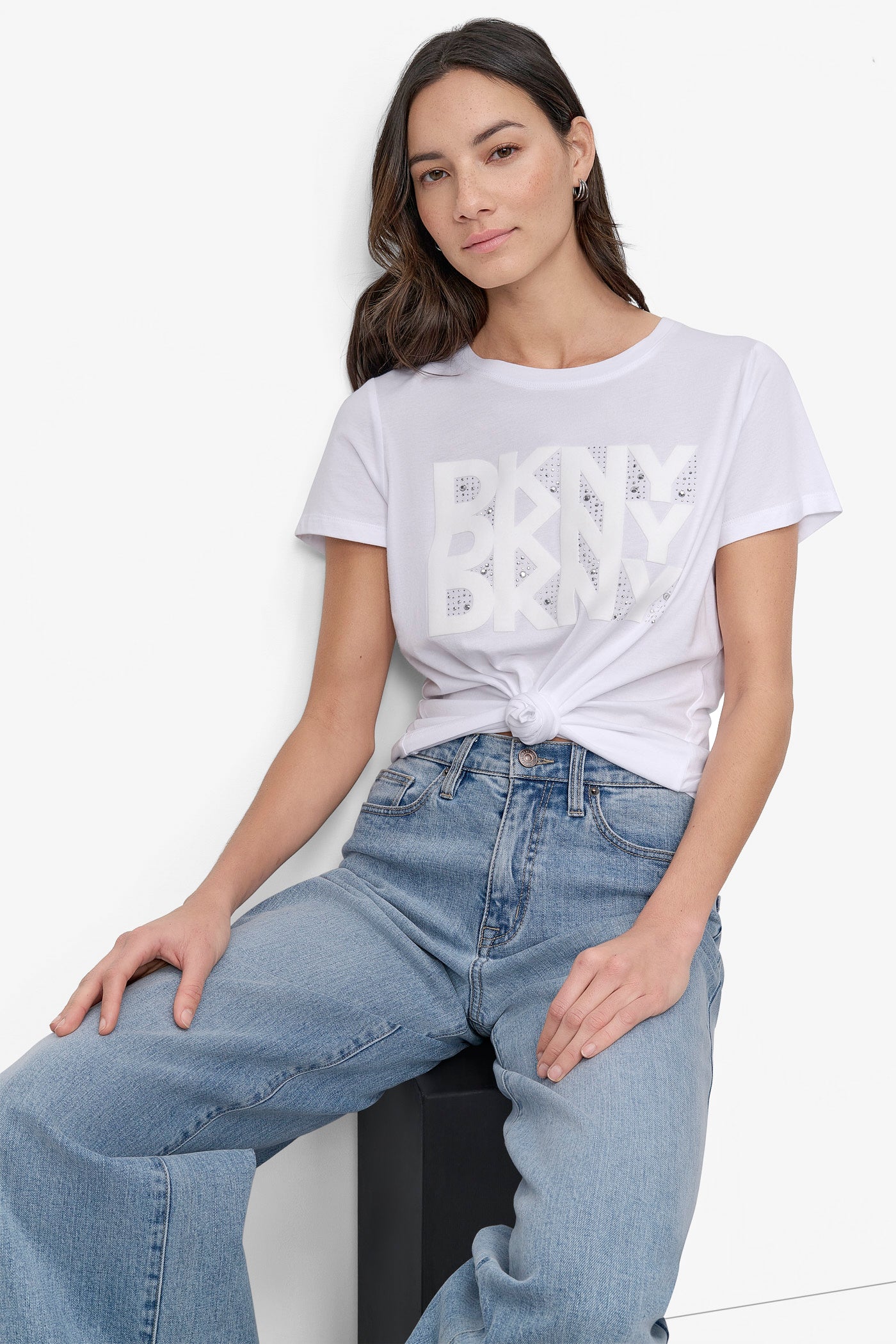 DKNY RHINESTONE TEE