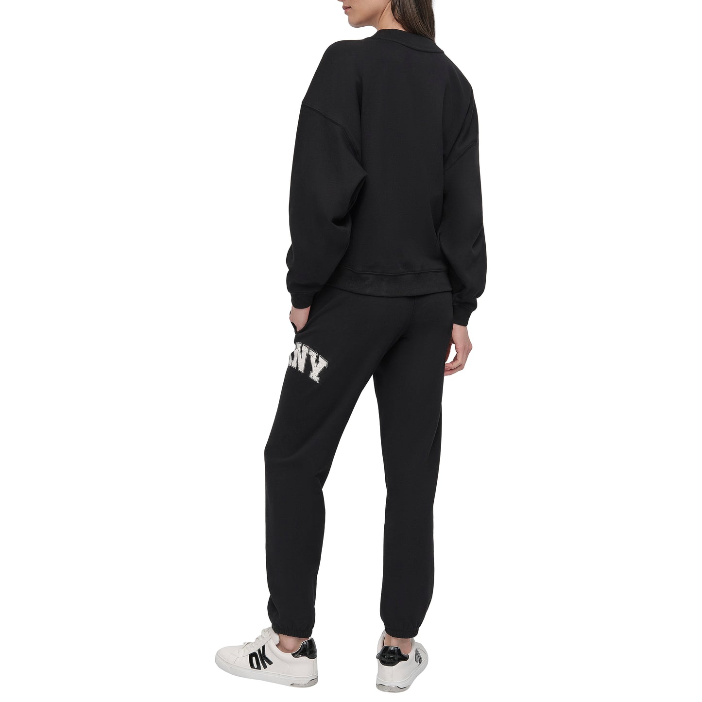 ARCHED DKNY 89 DLOGO CREW PULLOVER