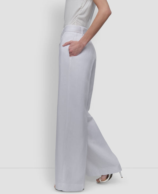 WIDE LEG BELTED PANT