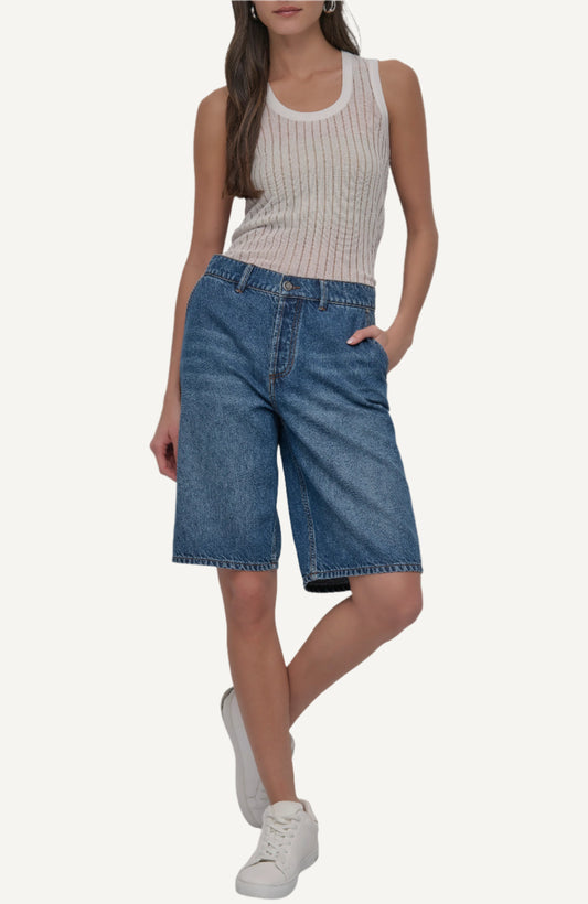 DENIM BERMUDA SHORTS