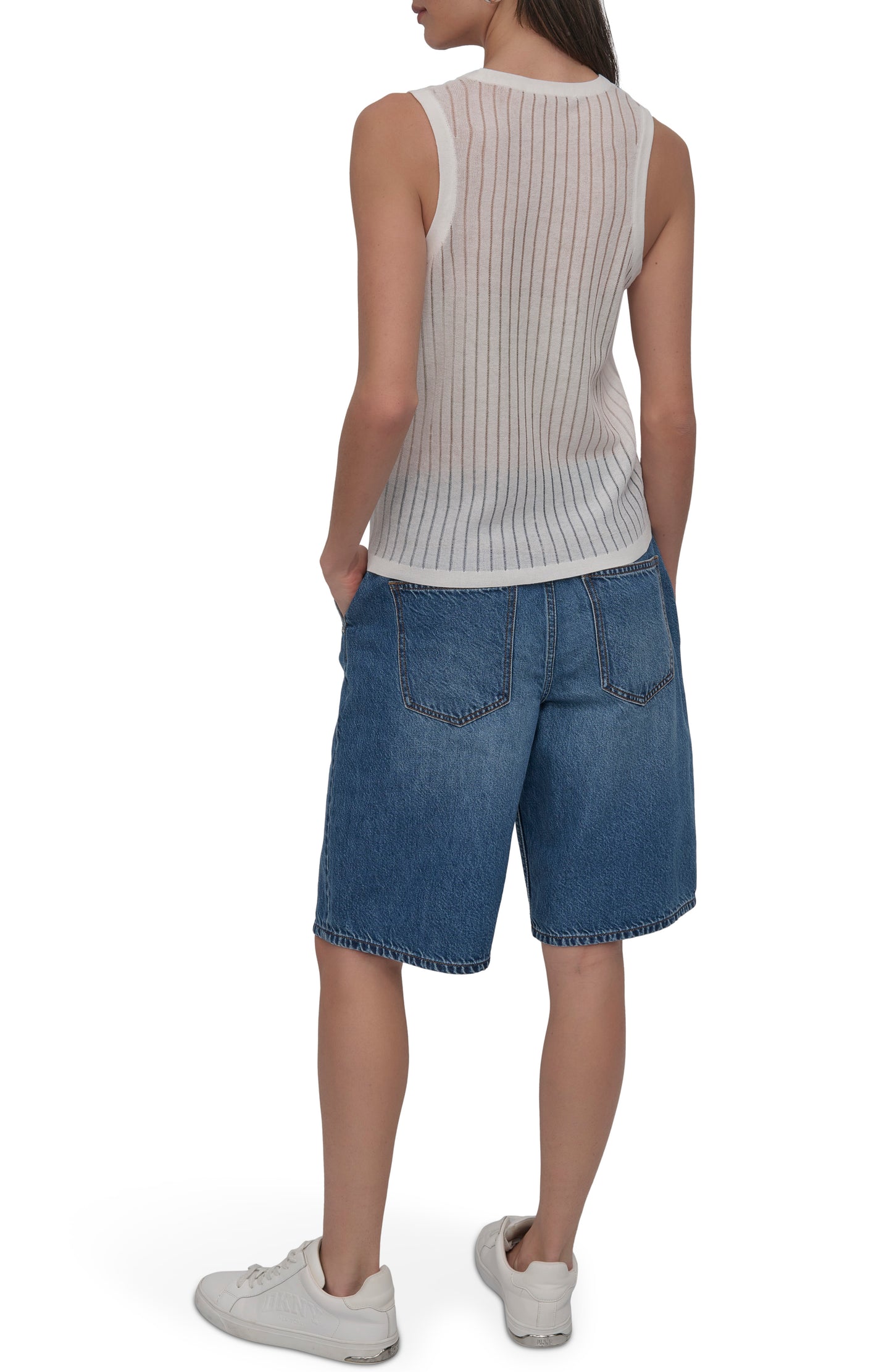 SLEEVELESS DROPSTITCH TANK