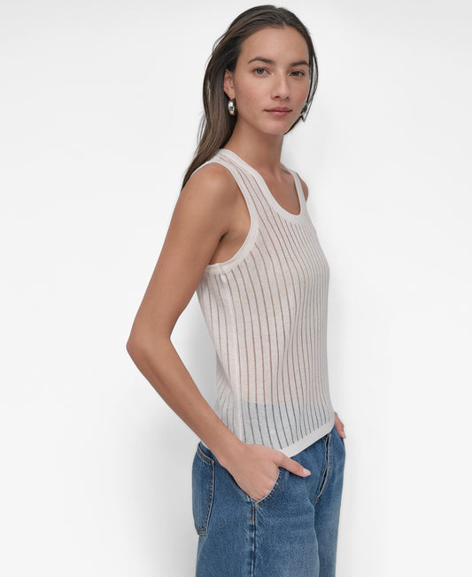 SLEEVELESS DROPSTITCH TANK