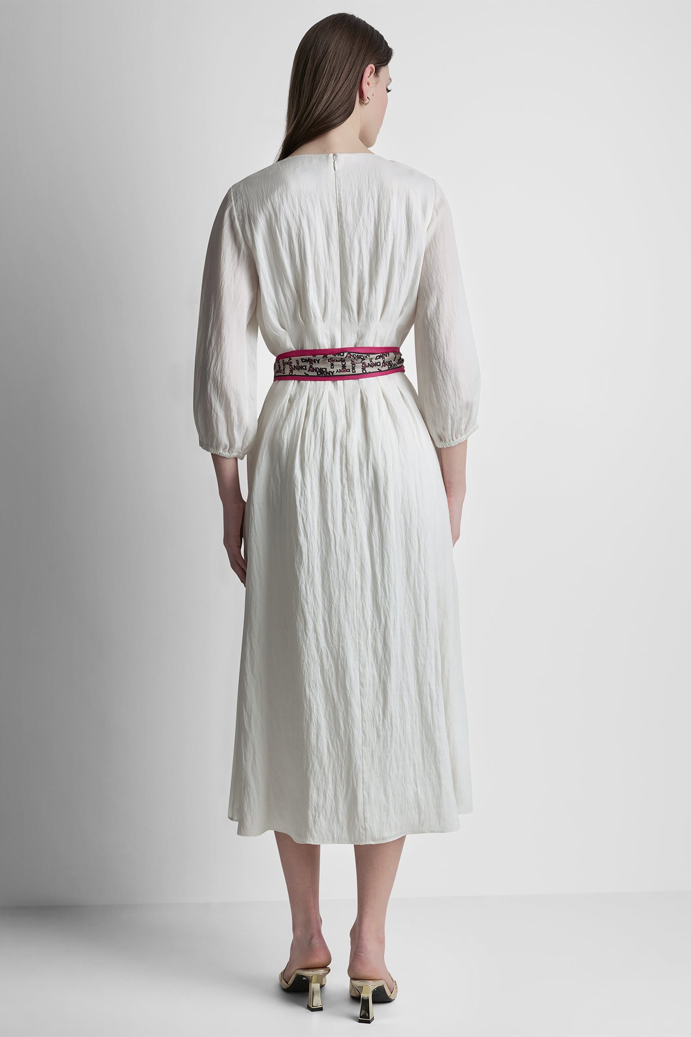 LONG SLEEVE PLEATED FRONT SHIRT