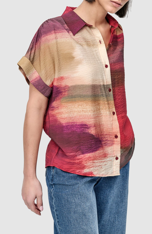 Short-Sleeved Printed Shirt