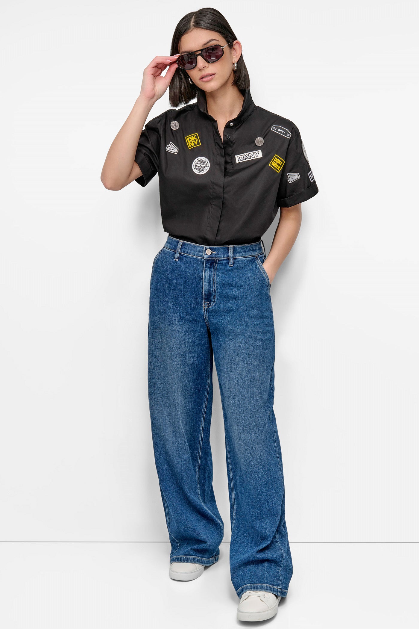 SHORT SLEEVE COLLARD PINS TEE