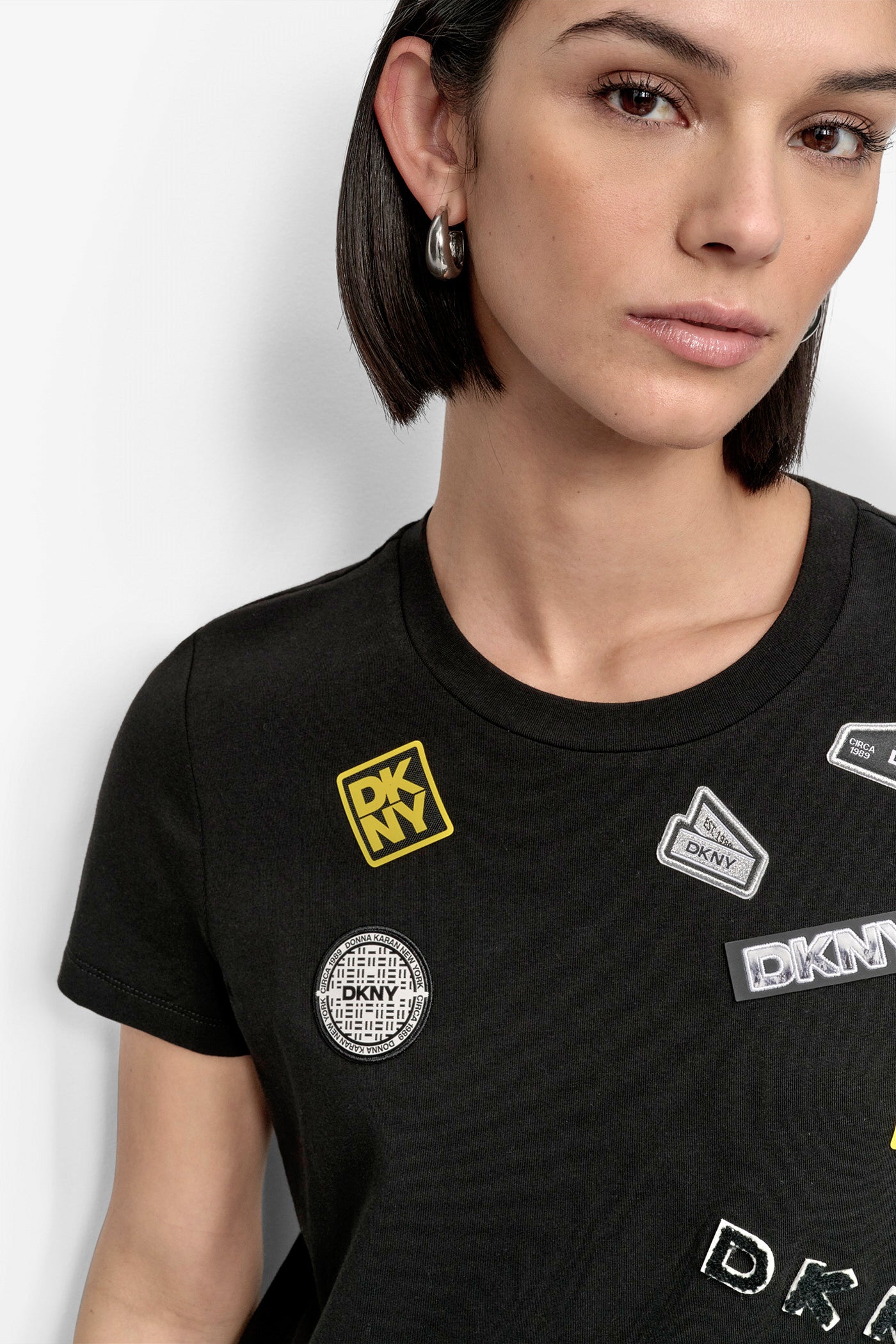 SHORT SLEEVE PINS N PATCHES TOP