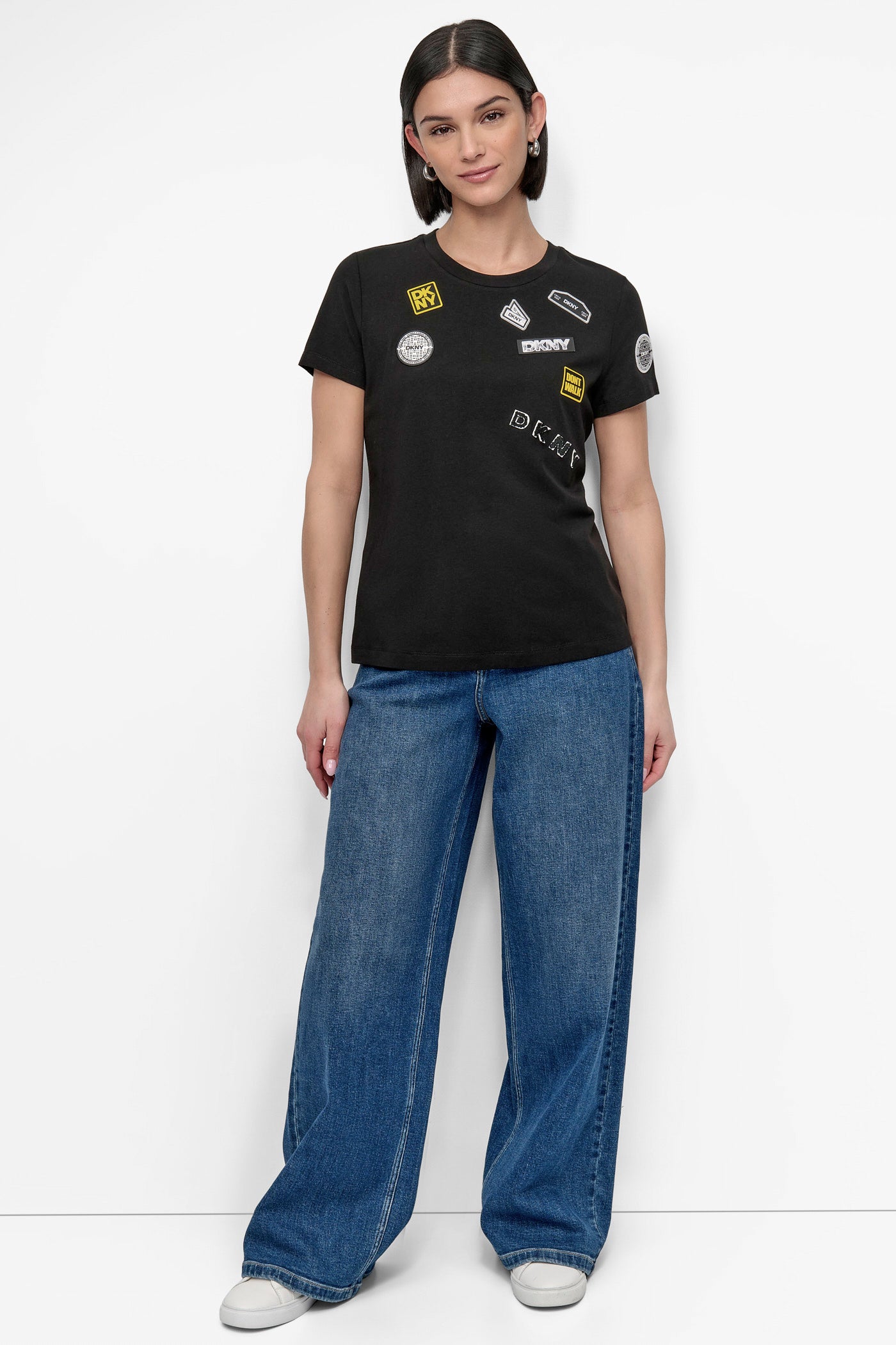 SHORT SLEEVE PINS N PATCHES TOP
