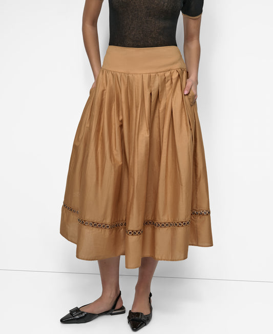 DROP WAIST VOILE SKIRT