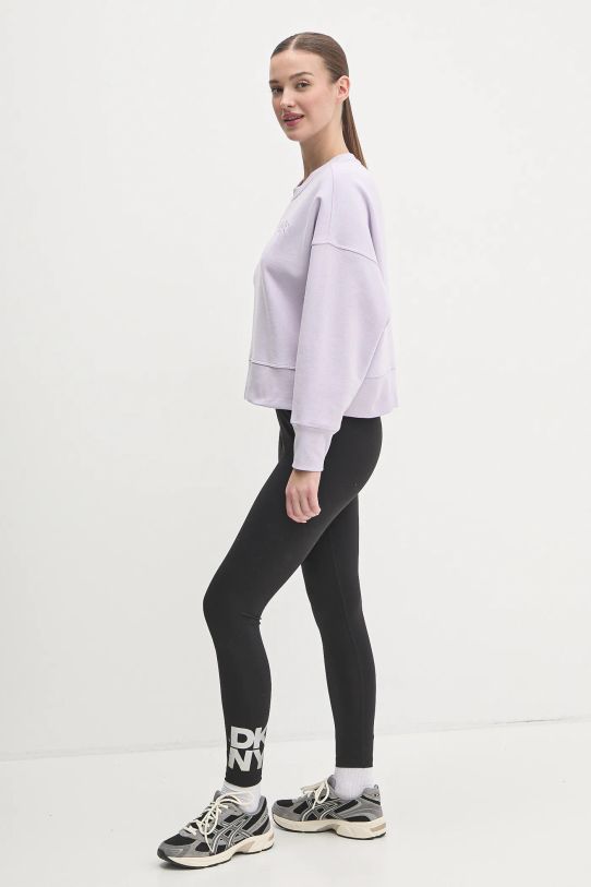 بلوفر بياقة دائرية شعار مطرز