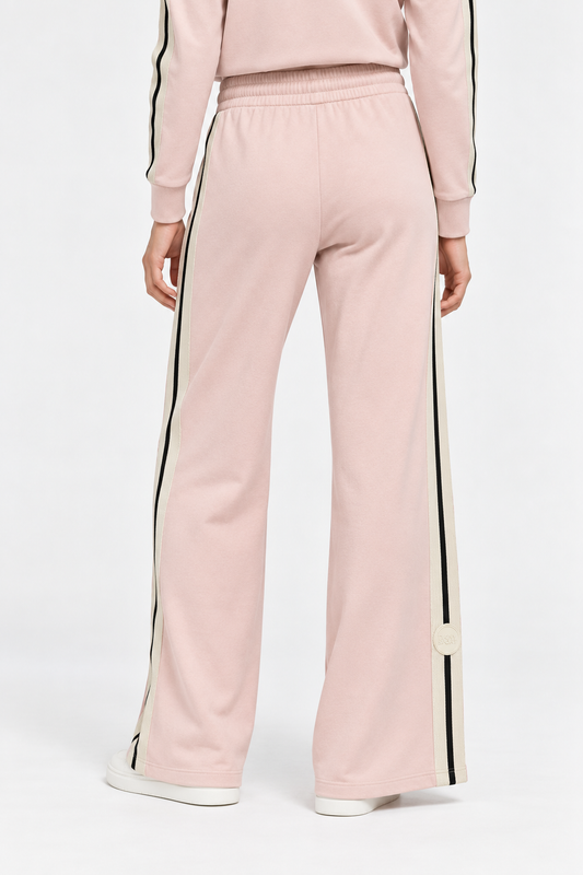 DKNY TEXTURED TAPE WIDE PANTS