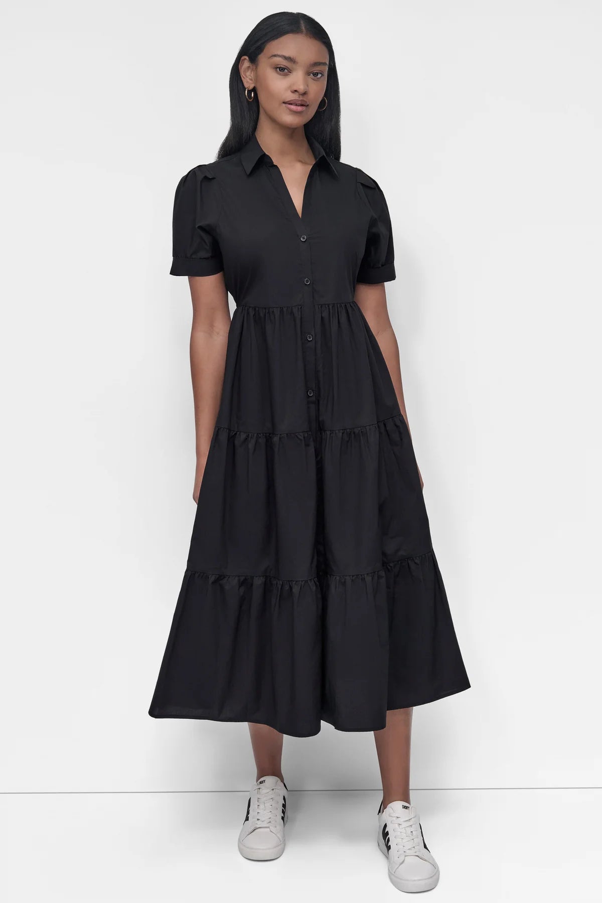 BUTTON FRONT POPLIN