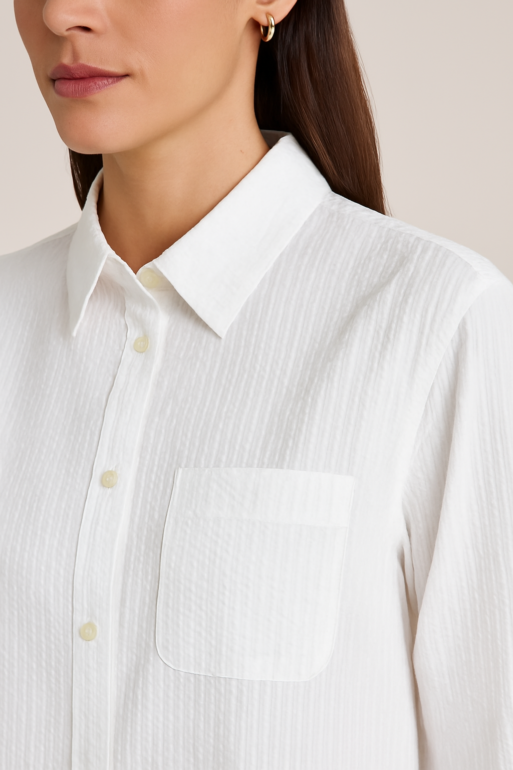 L/S BTN DOWN DRESS W