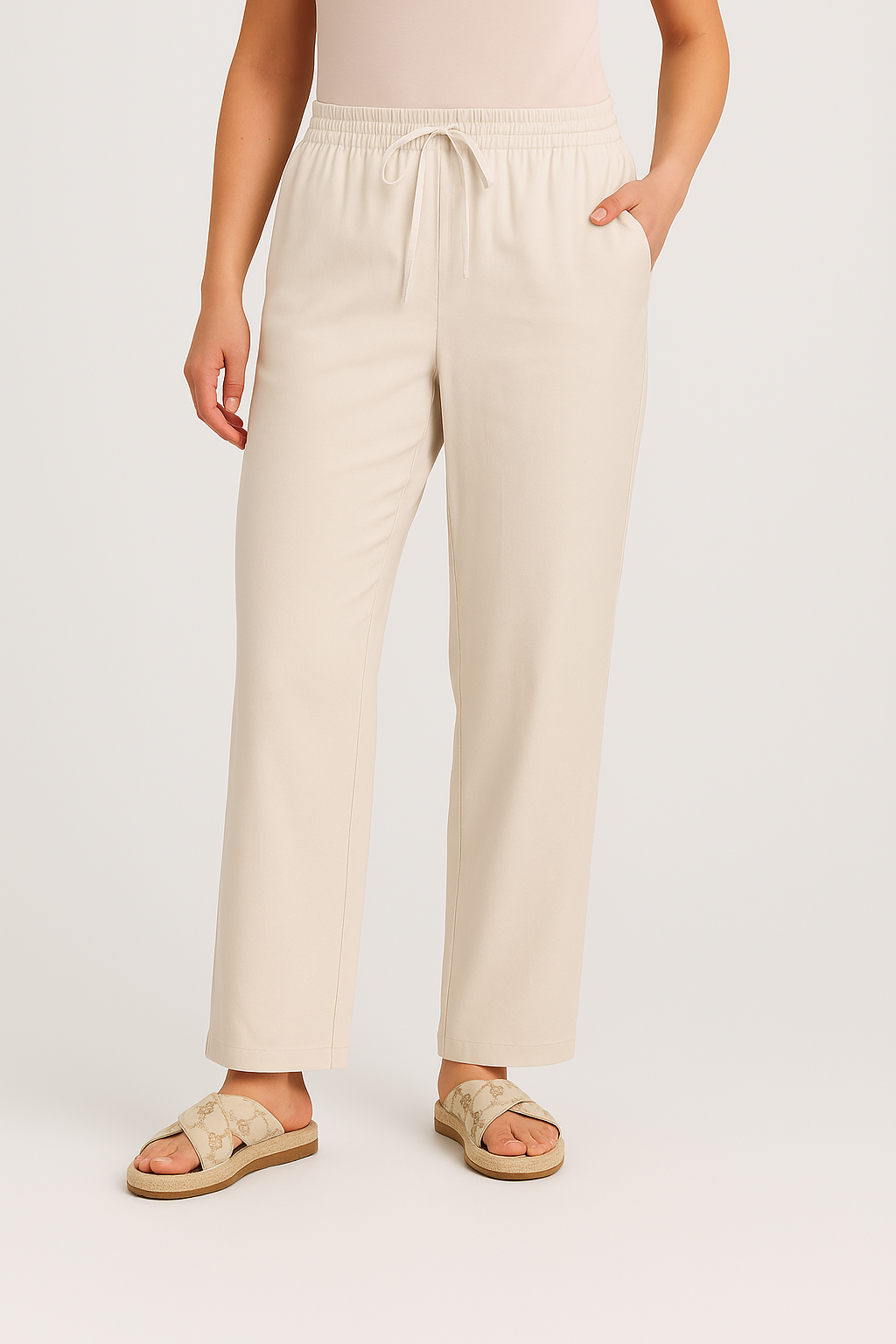 PULL ON WIDE LEG PANT