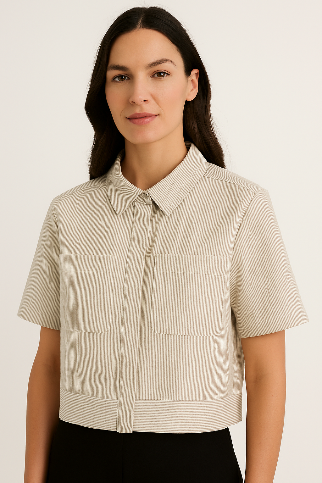 S/S BTN DOWN SHIRT W