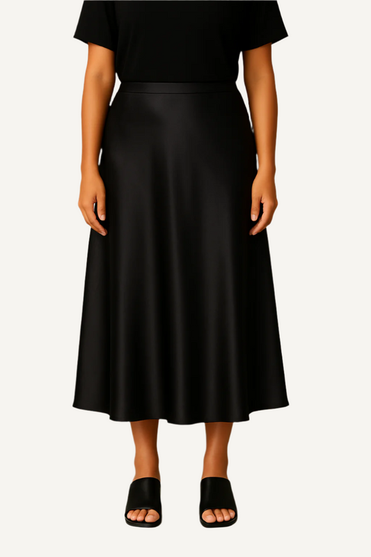 SEAMED MAXI SKIRT