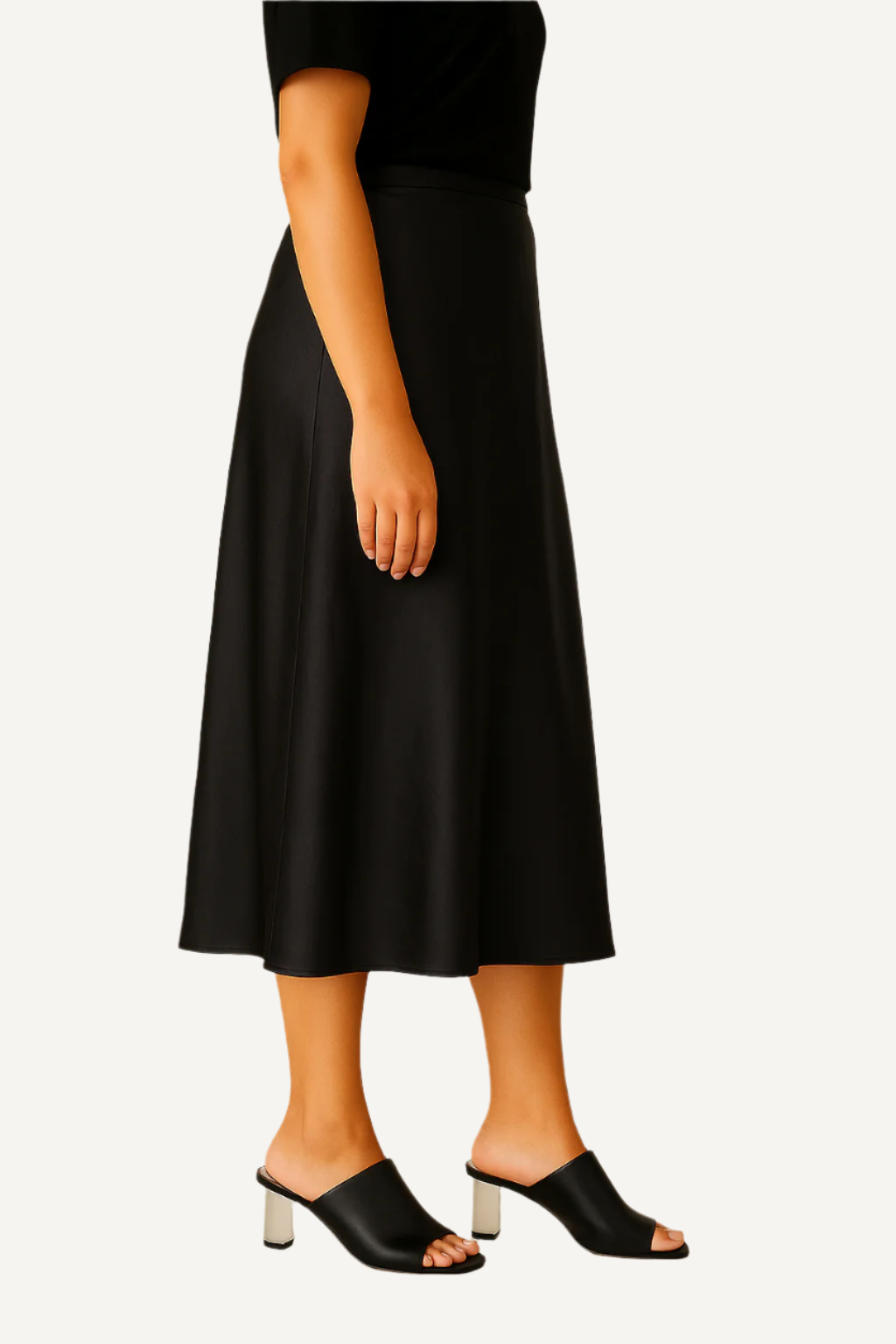 SEAMED MAXI SKIRT