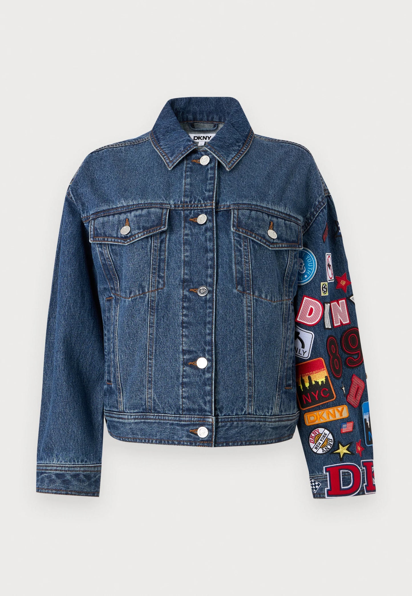 LONG SLEEVED DENIM JACKET WITH PATCHES