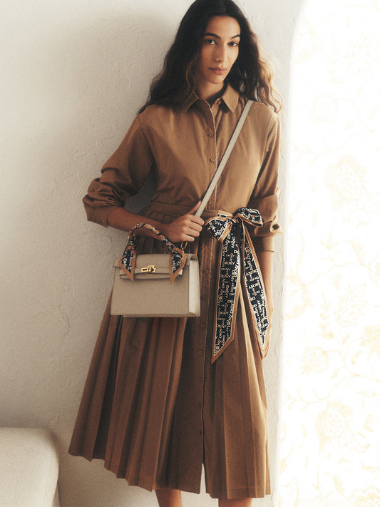 LONG SLEEVE WRAP DRESS