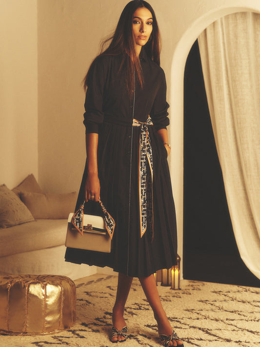 LONG SLEEVE WRAP DRESS