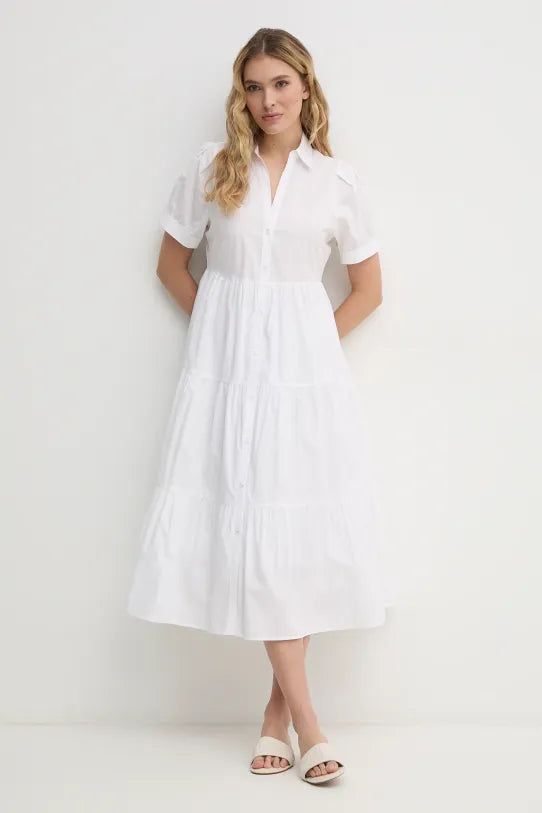 BUTTON FRONT POPLIN