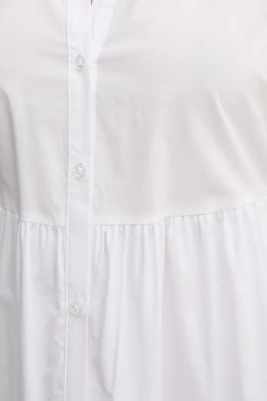 BUTTON FRONT POPLIN