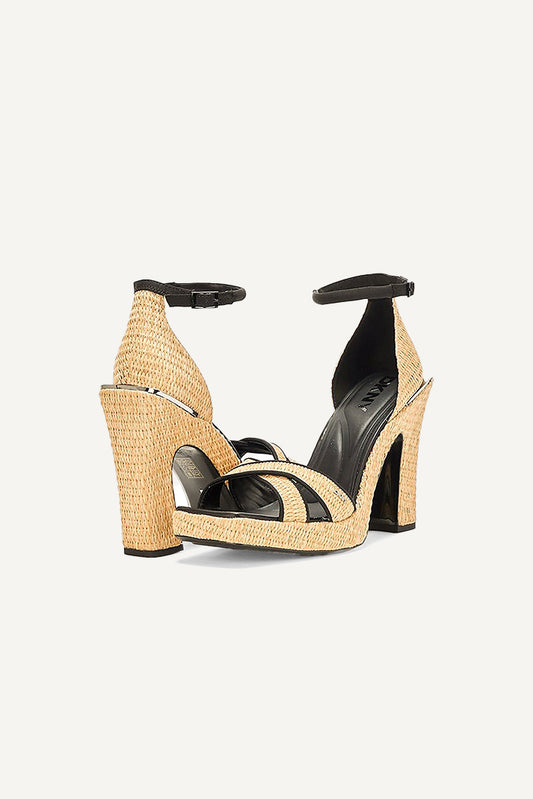 LINDA ANKLE STRAP BLOCK HEELS