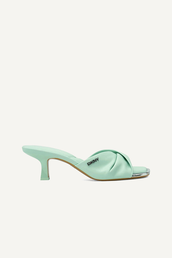 JOLAINE TWIST MID HEEL MULE