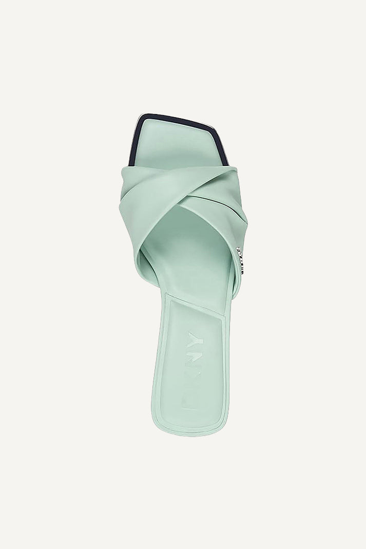 JOLAINE TWIST MID HEEL MULE