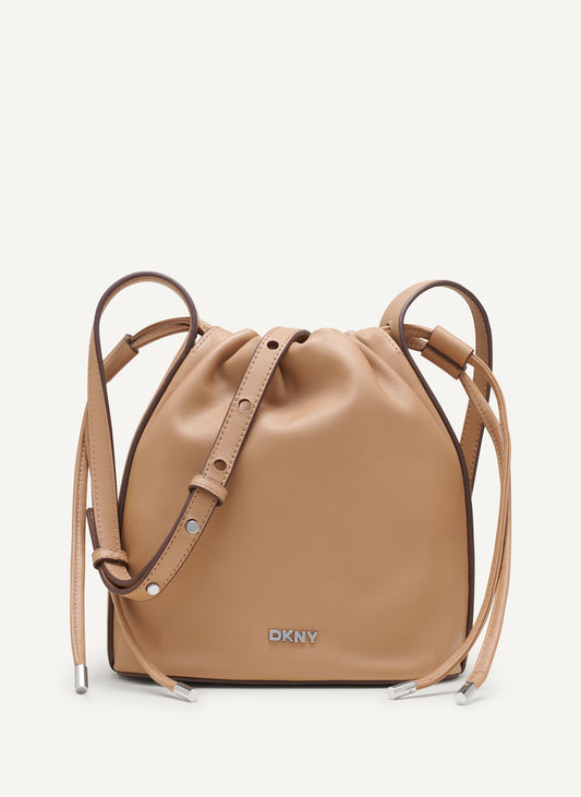 CHANNING DRAWSTRING BUCKET BAG