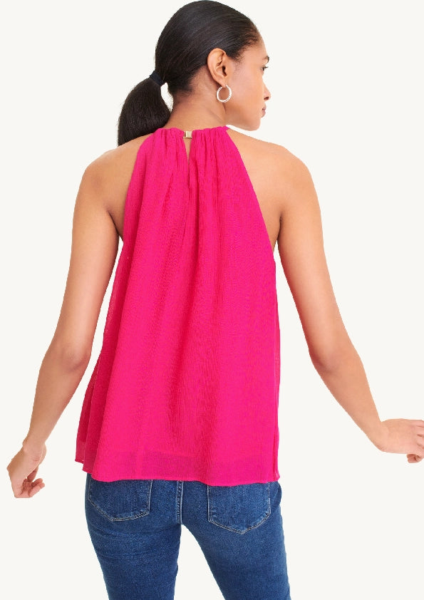 Sleeveless Crossover Blouse