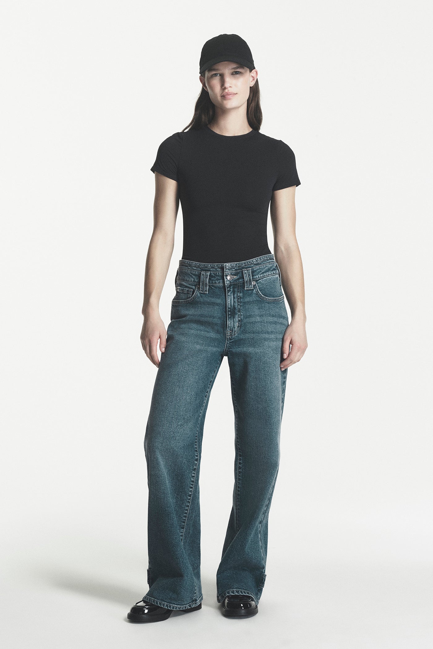 Wide-Leg Denim Pant