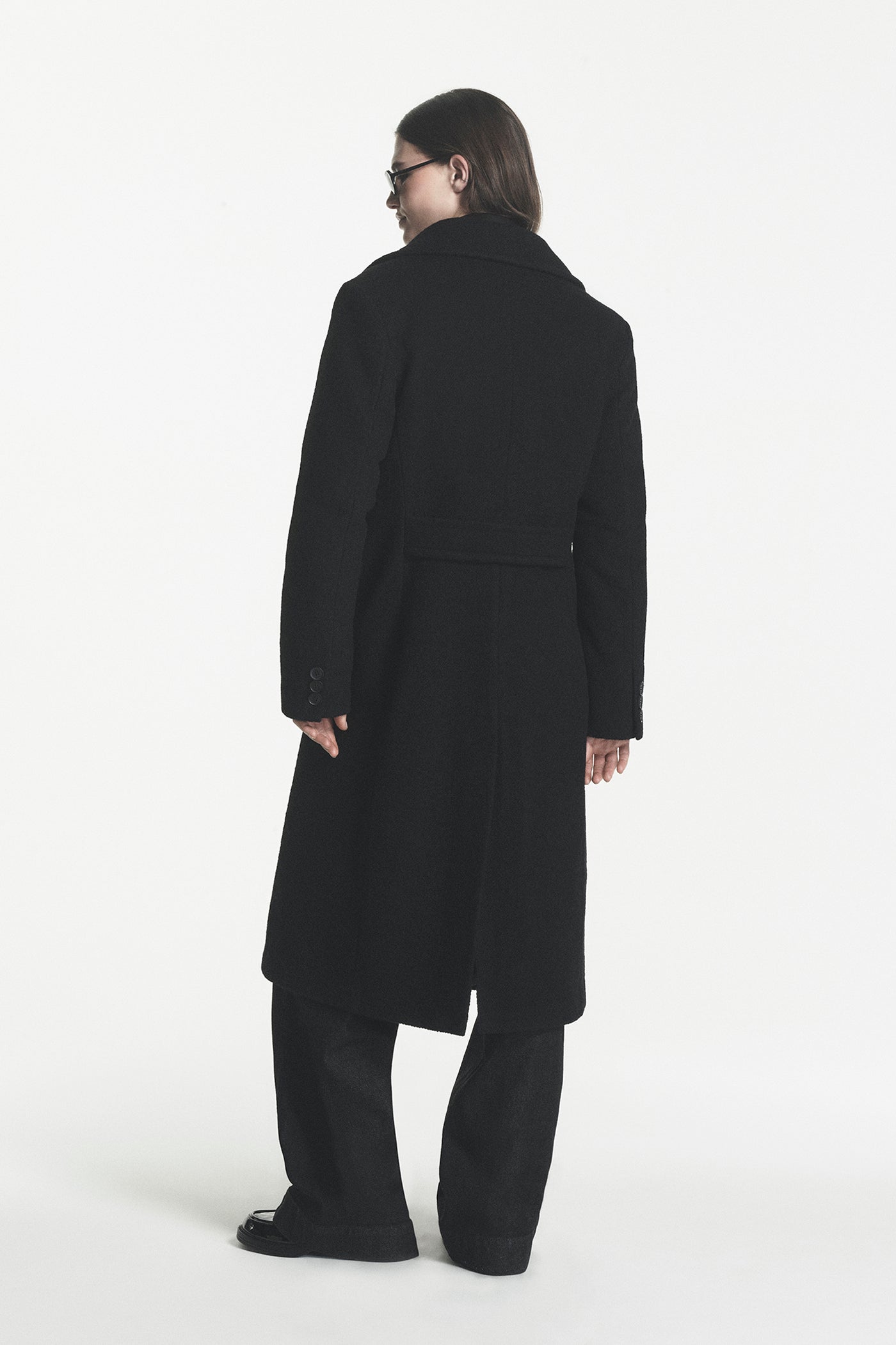 Black Single-Breasted Coat