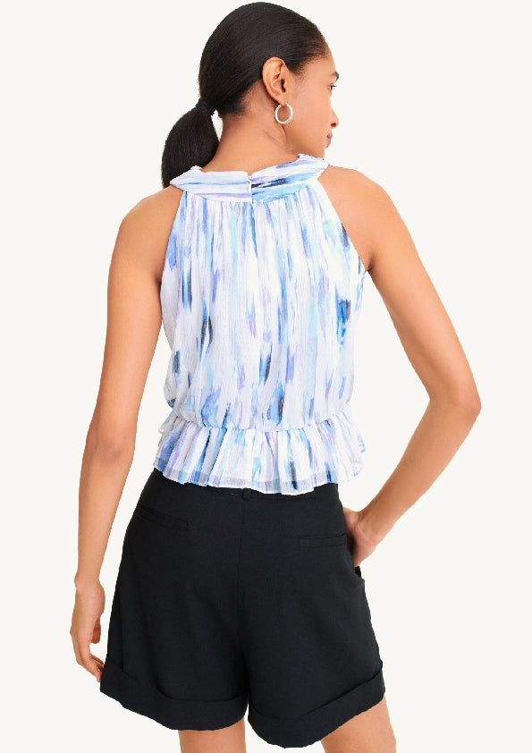 Sleevless Printed Top