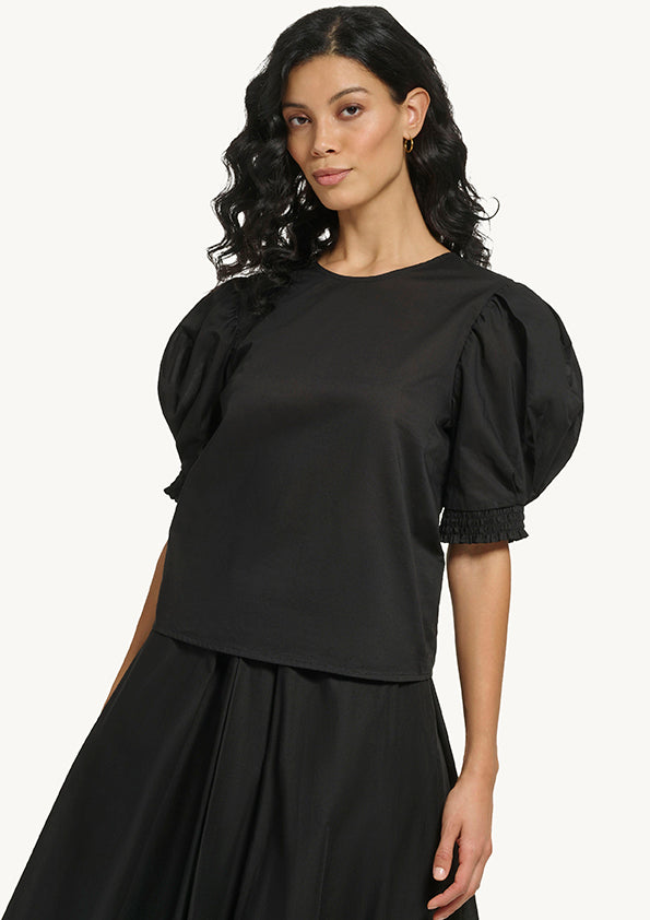 Short Sleeve Puff Sleeve Top