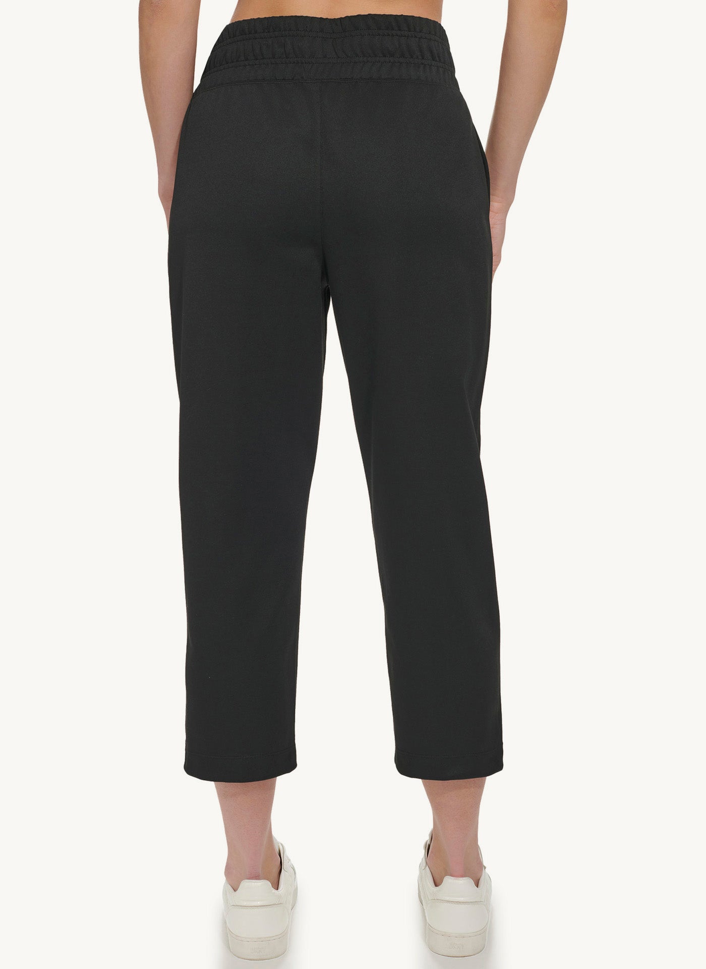 Cropped Straight Leg Jogger With Logo