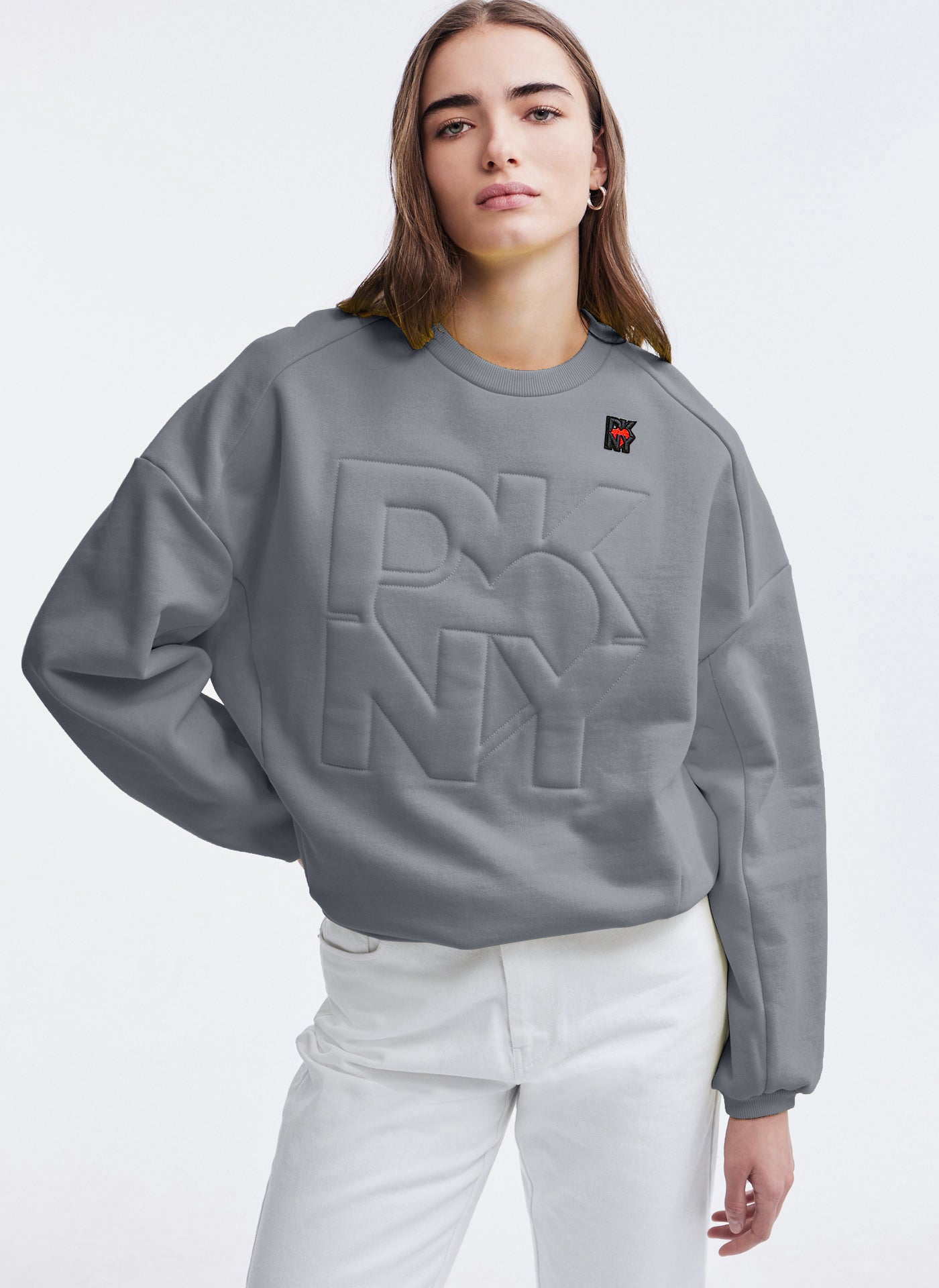 Long Sleeve Crew Neck Sweatshirt With Logo