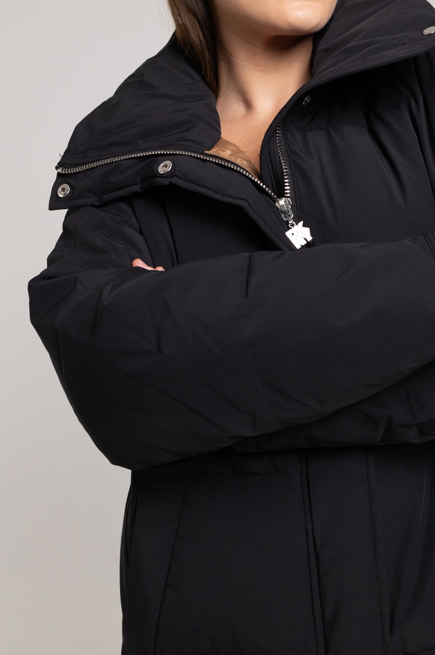 LONG SLEEVE LONG PUFFER JACKET