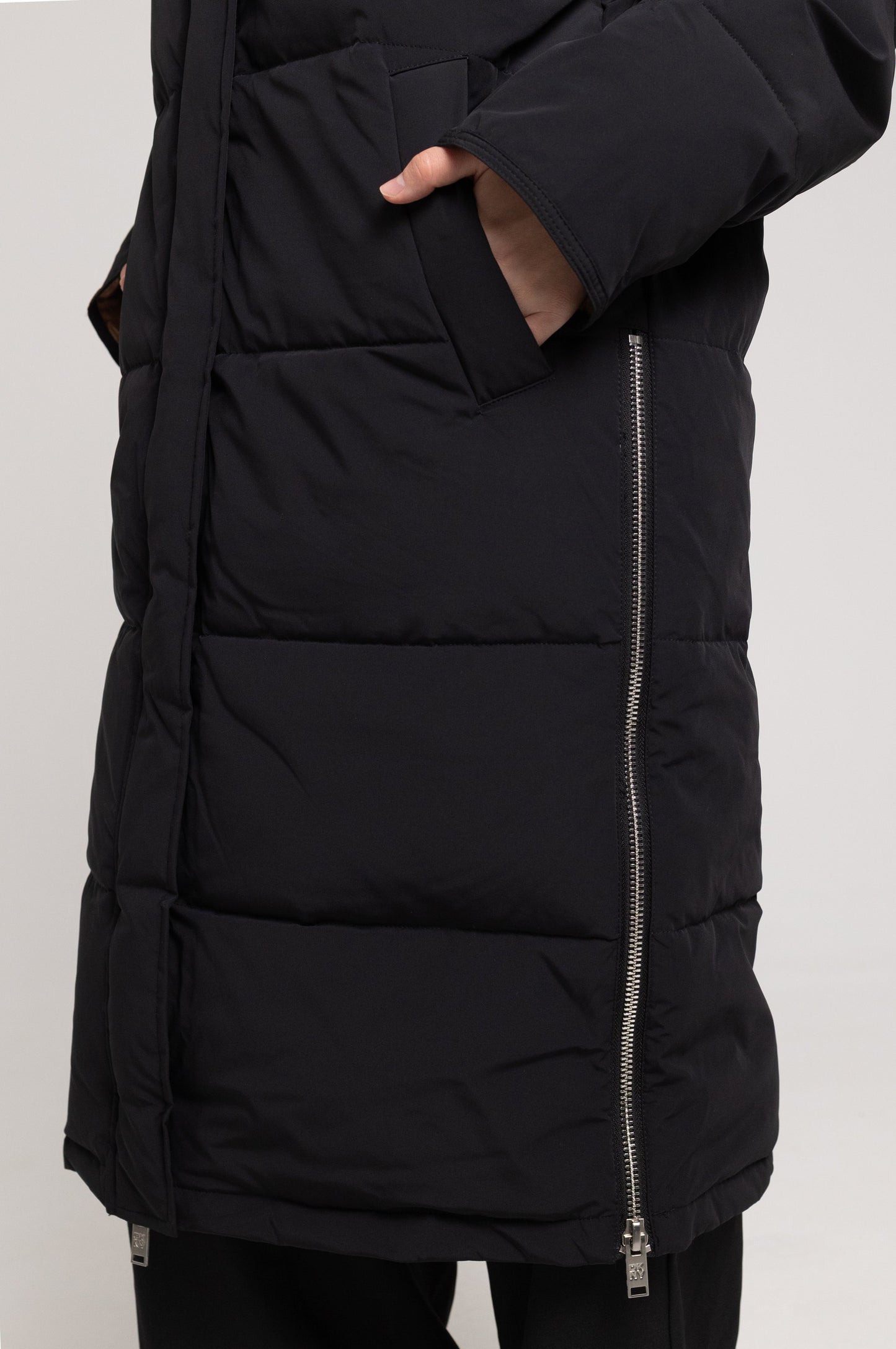 LONG SLEEVE LONG PUFFER JACKET