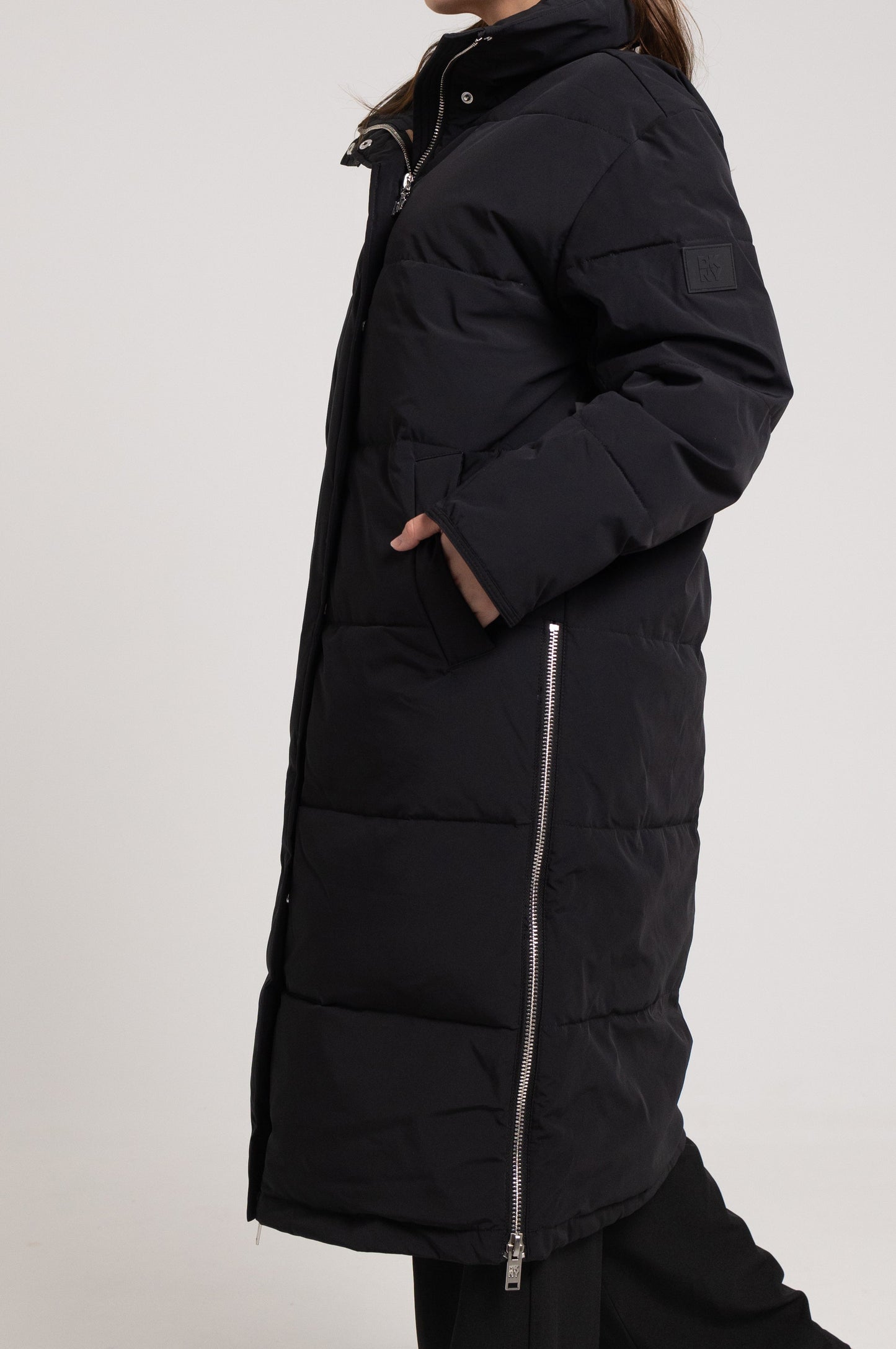 LONG SLEEVE LONG PUFFER JACKET