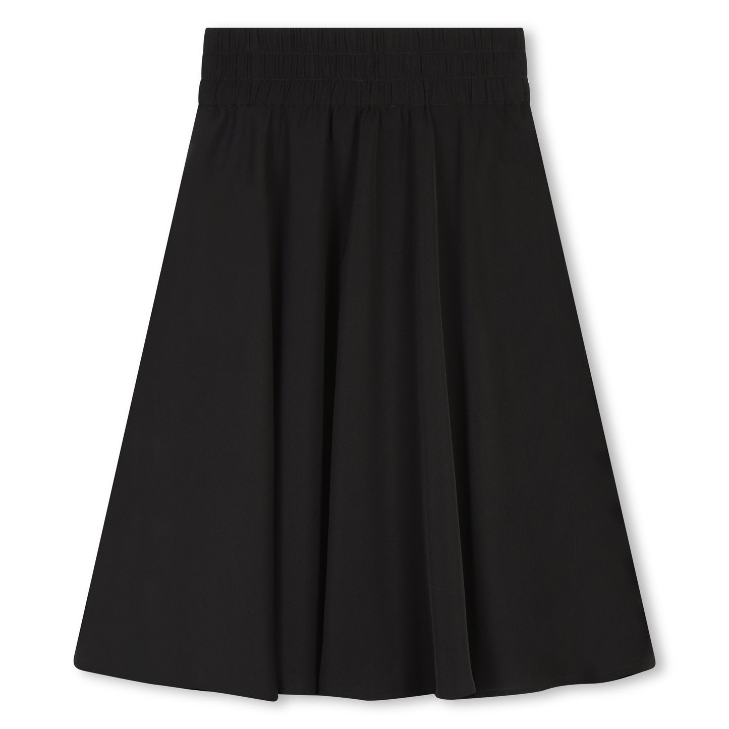 MIDI SKIRT WITH LOGO WAISTBAND