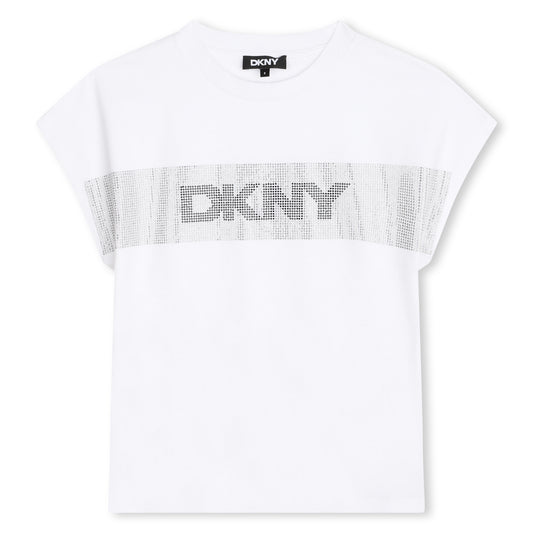 SMALL SLEEVE CREW NECK TEE WITH LOGO