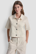 SHORT SLEEVE BUTTON JACKET