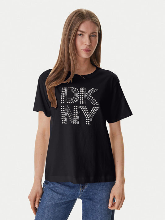 DKNY RHINESTONE LOGO TOP