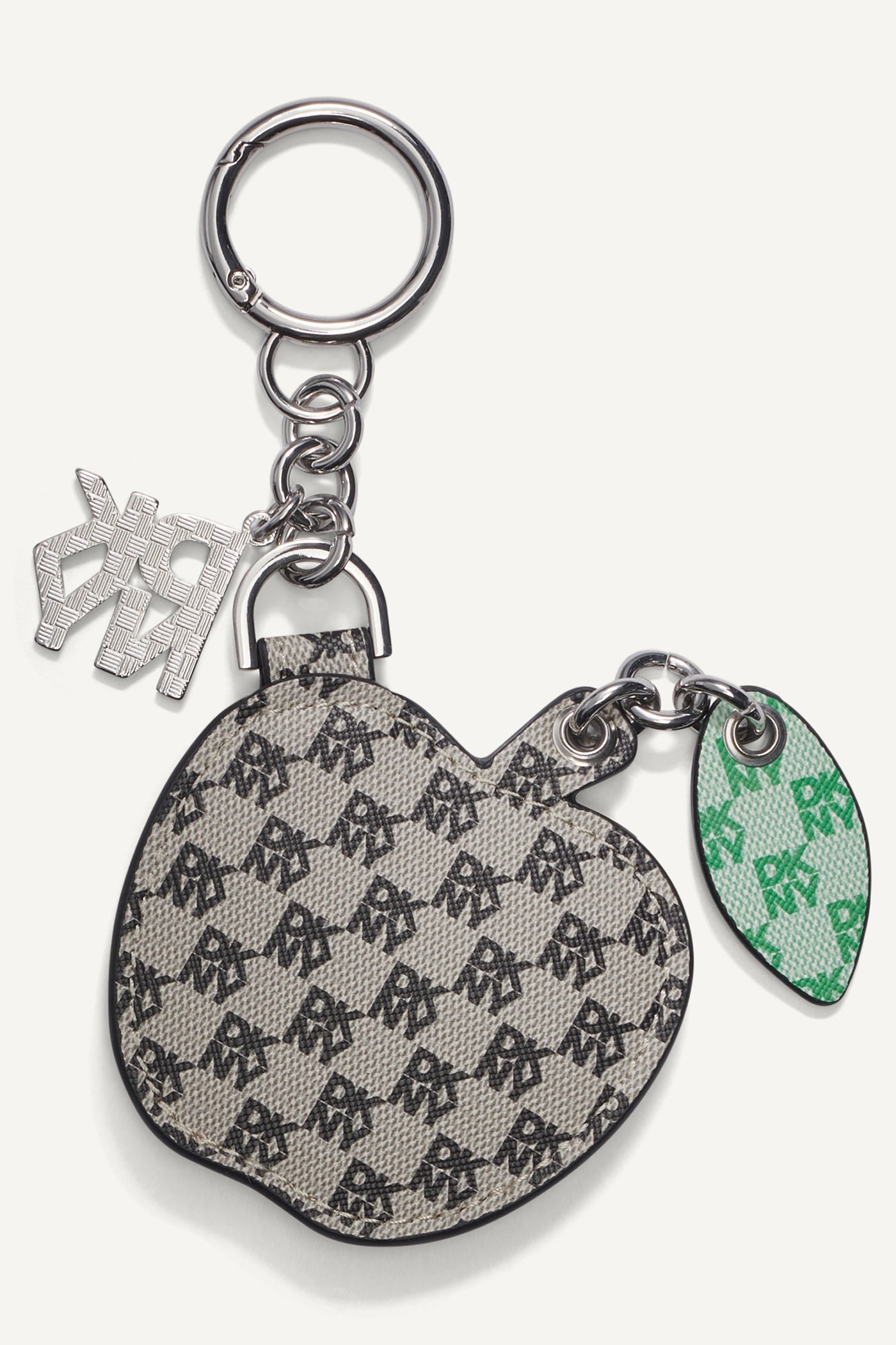 تعليقة بتصميم تفاحة بشعار مغلفة في علبة