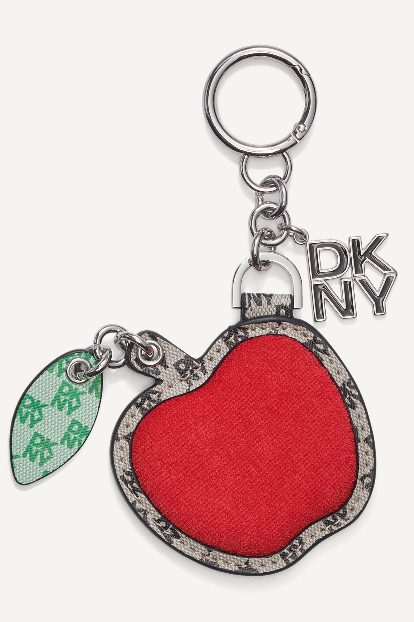 تعليقة بتصميم تفاحة بشعار مغلفة في علبة