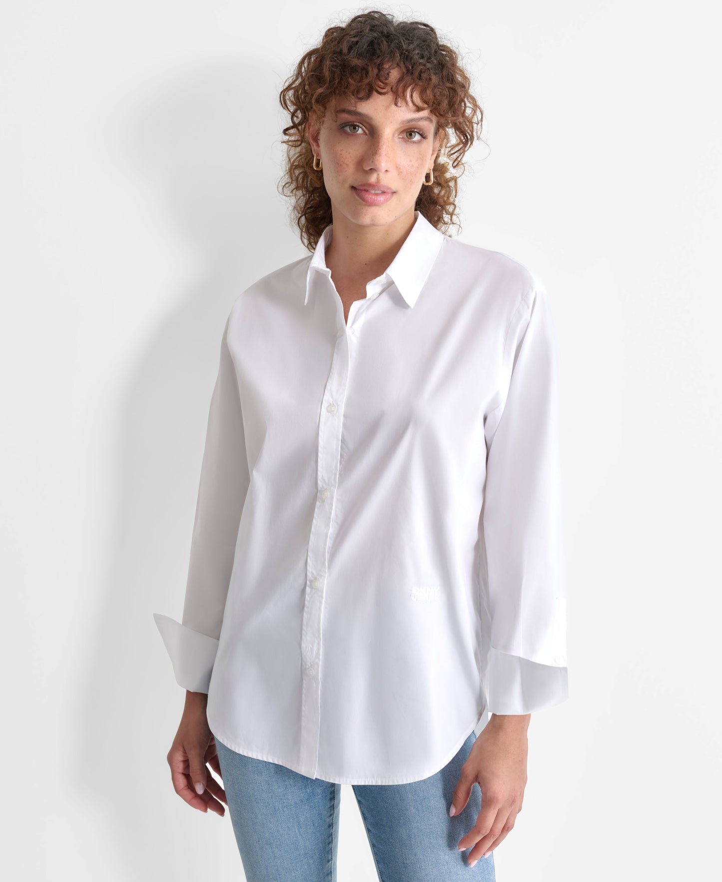 LONG SLEEVE POPLIN BUTTON SHIRT