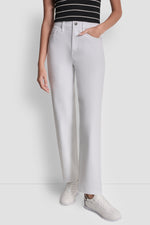 بنطال كلاسيكي بخصر مرتفع وقصة مستقيمة